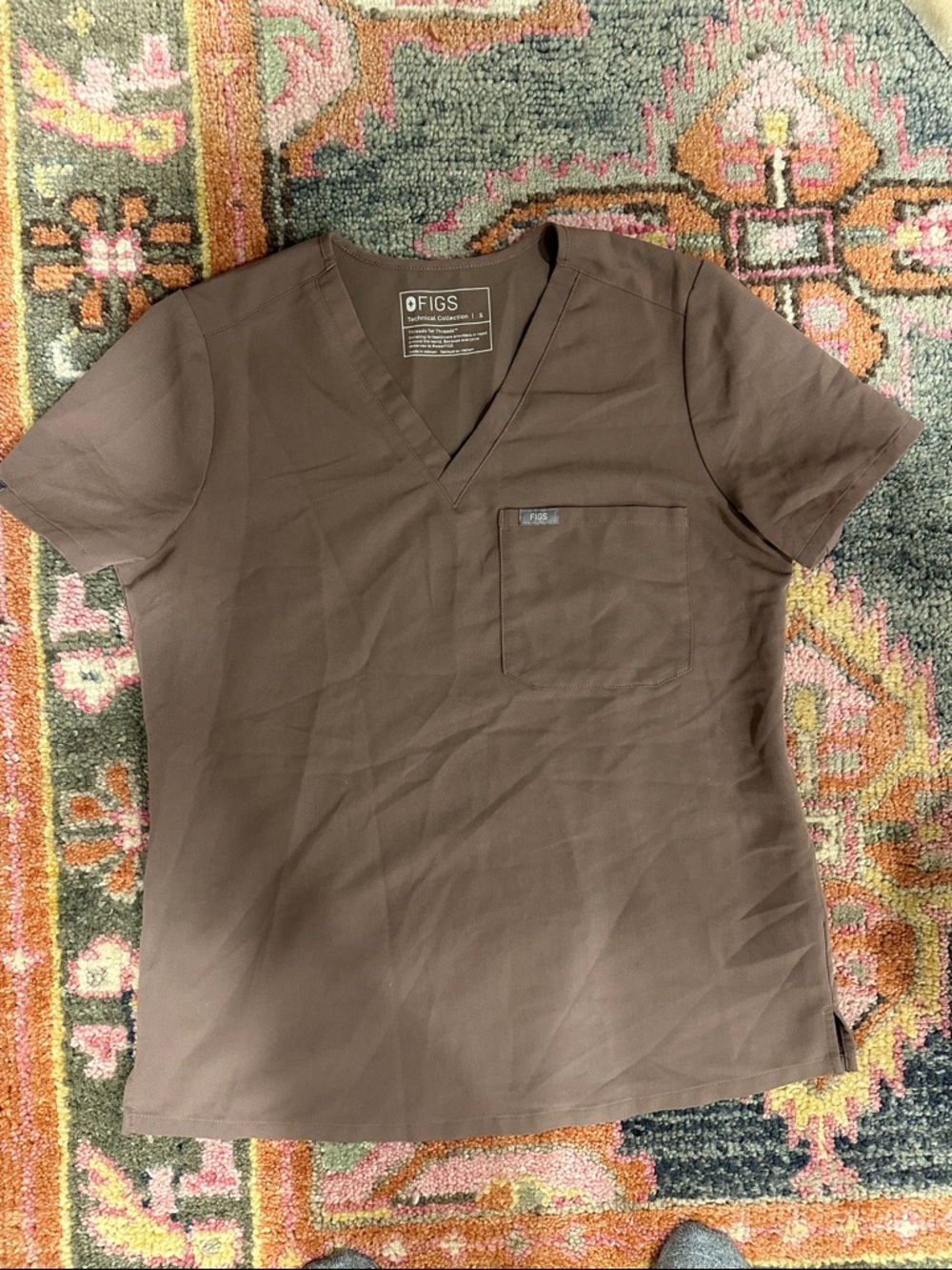 Figs Women’s Catarina One-Pocket
Scrub Top - Brown Size Small
Limited Edition
